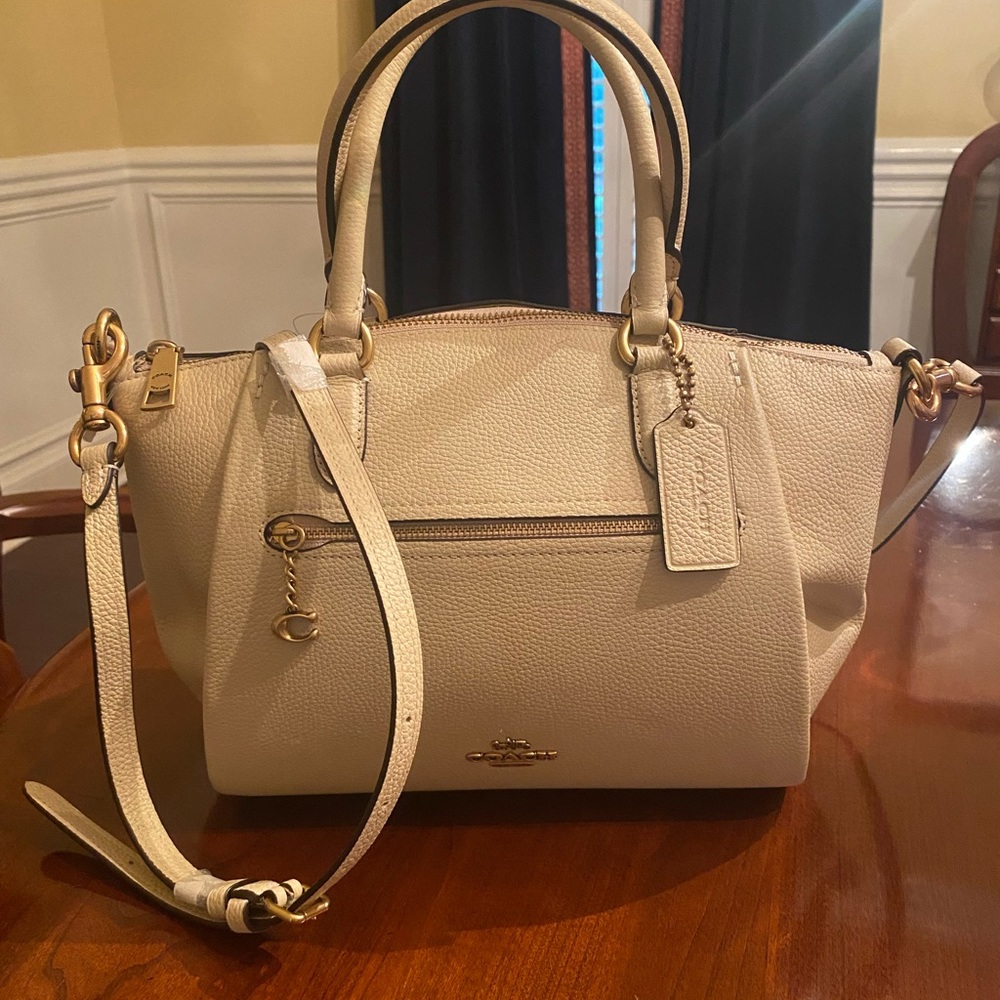 NWT Coach Elise bag in Ivory